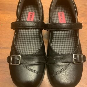 Girls Rachel black dress shoes size 2
